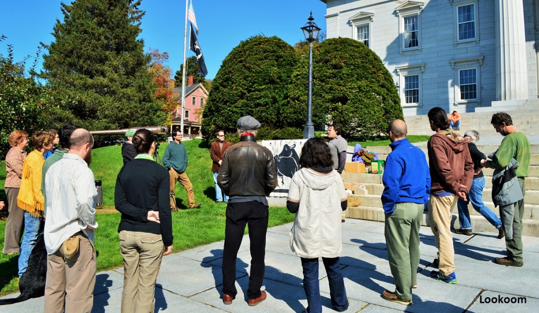 On the Steps of the State House, Montpelier, Vermont, United States